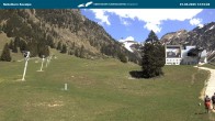 Archiv Foto Webcam Nebelhornbahn Mittelstation 13:00