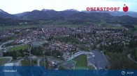 Archiv Foto Webcam Aussicht auf Oberstdorf von der Ski-Schanze 19:00