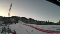 Archived image Webcam Enjoy the panoama view of the ski trail and lift in Buron 07:00