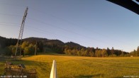 Archived image Webcam Enjoy the panoama view of the ski trail and lift in Buron 05:00