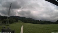 Archiv Foto Webcam Blick von der Talstation des Schlepplifts Buron auf den Lift und die Piste 19:00