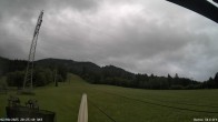 Archiv Foto Webcam Blick von der Talstation des Schlepplifts Buron auf den Lift und die Piste 19:00