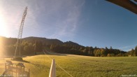 Archiv Foto Webcam Blick von der Talstation des Schlepplifts Buron auf den Lift und die Piste 08:00