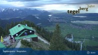 Archiv Foto Webcam Fernblick von der Bergstation am Tegelberg 20:00
