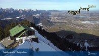 Archiv Foto Webcam Fernblick von der Bergstation am Tegelberg 08:00