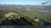 Archiv Foto Webcam Fernblick von der Bergstation am Tegelberg 07:00