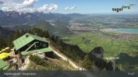 Archiv Foto Webcam Fernblick von der Bergstation am Tegelberg 10:00