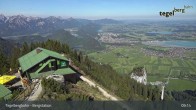 Archiv Foto Webcam Fernblick von der Bergstation am Tegelberg 08:00