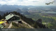 Archived image Webcam Distant view of the mountain station Tegelberg 14:00