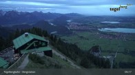 Archiv Foto Webcam Fernblick von der Bergstation am Tegelberg 04:00