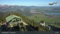 Archiv Foto Webcam Fernblick von der Bergstation am Tegelberg 07:00