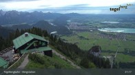 Archiv Foto Webcam Fernblick von der Bergstation am Tegelberg 20:00