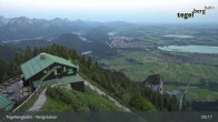 Archiv Foto Webcam Fernblick von der Bergstation am Tegelberg 04:00