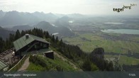 Archiv Foto Webcam Fernblick von der Bergstation am Tegelberg 16:00