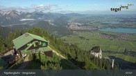 Archiv Foto Webcam Fernblick von der Bergstation am Tegelberg 07:00