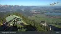 Archiv Foto Webcam Fernblick von der Bergstation am Tegelberg 07:00