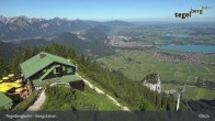 Archiv Foto Webcam Fernblick von der Bergstation am Tegelberg 08:00