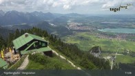 Archiv Foto Webcam Fernblick von der Bergstation am Tegelberg 10:00