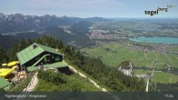 Archiv Foto Webcam Fernblick von der Bergstation am Tegelberg 10:00