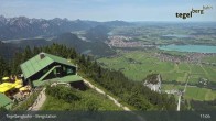 Archiv Foto Webcam Fernblick von der Bergstation am Tegelberg 10:00