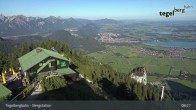 Archiv Foto Webcam Fernblick von der Bergstation am Tegelberg 08:00