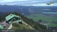 Archiv Foto Webcam Fernblick von der Bergstation am Tegelberg 20:00