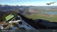 Archiv Foto Webcam Fernblick von der Bergstation am Tegelberg 08:00