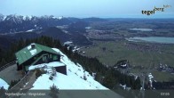 Archiv Foto Webcam Fernblick von der Bergstation am Tegelberg 07:00