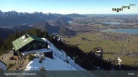 Archiv Foto Webcam Fernblick von der Bergstation am Tegelberg 12:00