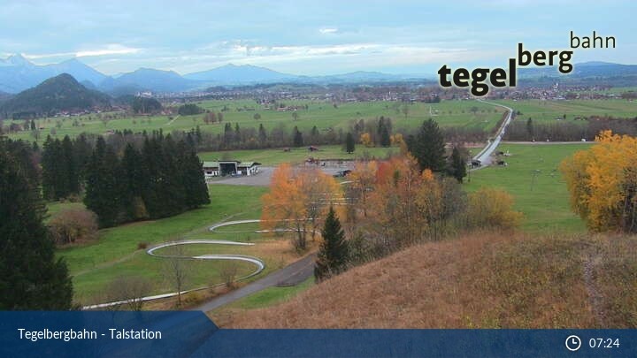 Webcam Talstation am Tegelberg (800 Meter) • Allgäu • Panorama