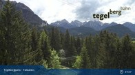 Archived image Webcam base station of the "Tegelberg" (800 m) 14:00