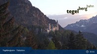 Archiv Foto Webcam Talstation am Tegelberg (800 Meter) 20:00