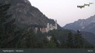 Archiv Foto Webcam Talstation am Tegelberg (800 Meter) 04:00