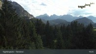 Archiv Foto Webcam Talstation am Tegelberg (800 Meter) 18:00