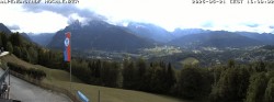 Archived image Webcam Schönau am Königssee - View Mountain Hut Hochlenzer 15:00