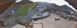 Archived image Webcam Oberaudorf Hocheck ski resort: base station 13:00