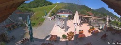 Archived image Webcam Oberaudorf Hocheck ski resort: base station 09:00