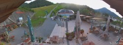 Archived image Webcam Oberaudorf Hocheck ski resort: base station 19:00