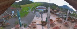 Archived image Webcam Oberaudorf Hocheck ski resort: base station 19:00