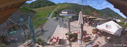 Archived image Webcam Oberaudorf Hocheck ski resort: base station 09:00