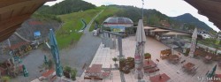 Archived image Webcam Oberaudorf Hocheck ski resort: base station 08:00