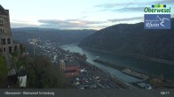 Archiv Foto Webcam Oberwesel Schönburg 07:00