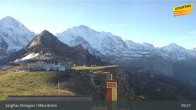 Archiv Foto Webcam Wengen - Männlichen 08:00