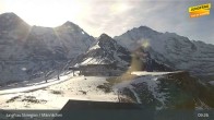 Archiv Foto Webcam Wengen - Männlichen 08:00