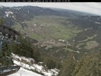Archived image Webcam View of Oberammergau (Laber Bahn mountain station) 11:00