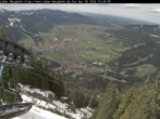 Archived image Webcam View of Oberammergau (Laber Bahn mountain station) 13:00
