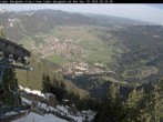 Archiv Foto Webcam Blick auf Oberammergau (Laber Bahn Bergstation) 07:00