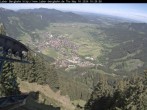 Archiv Foto Webcam Blick auf Oberammergau (Laber Bahn Bergstation) 09:00