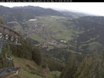 Archived image Webcam View of Oberammergau (Laber Bahn mountain station) 06:00