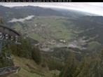 Archived image Webcam View of Oberammergau (Laber Bahn mountain station) 07:00